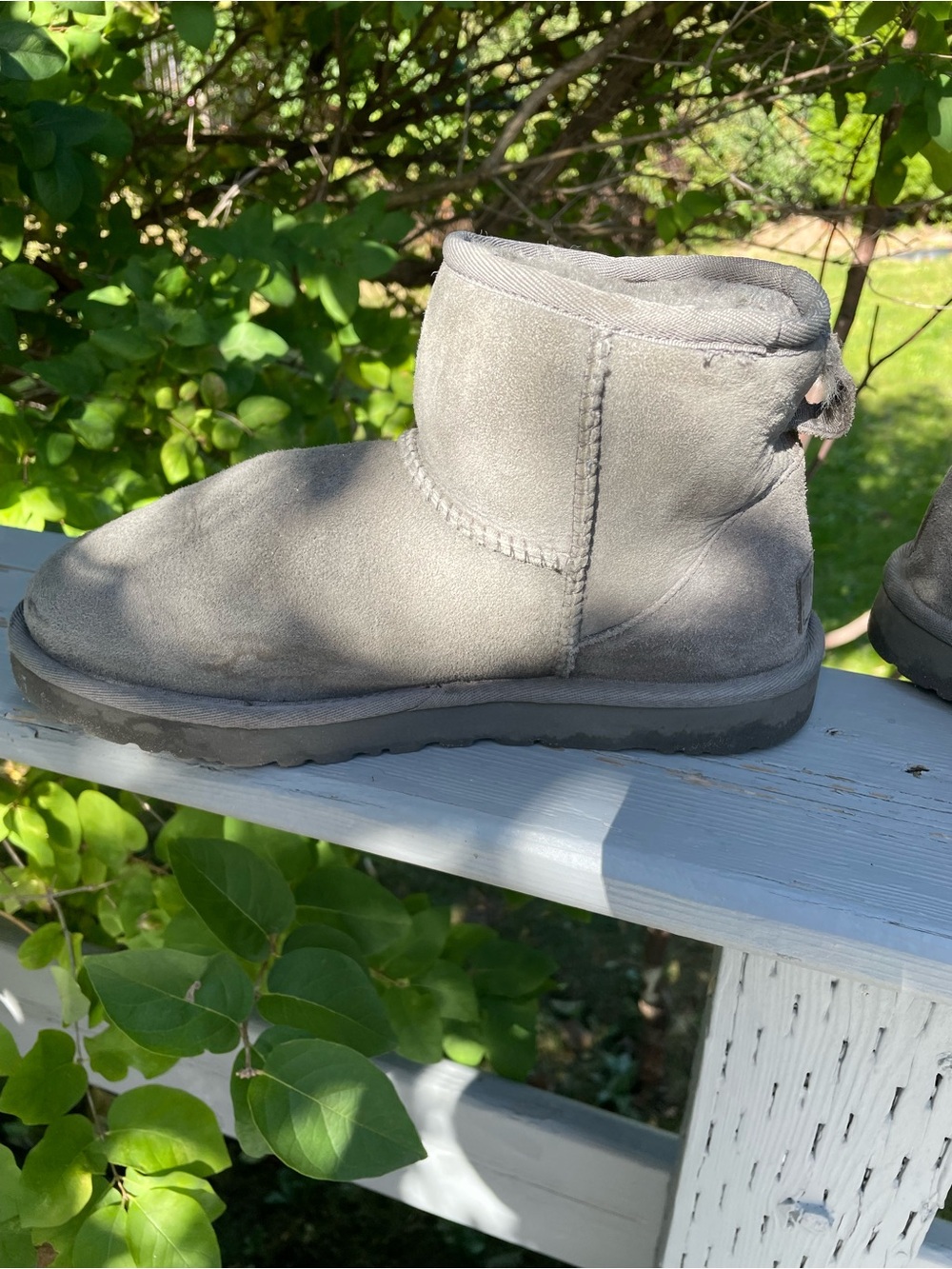UGG Boots Classic Mini II size 7 Gray - Picture 4 of 14